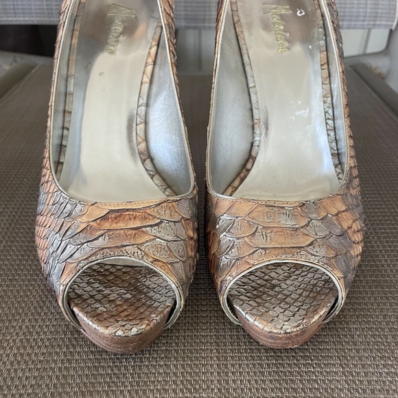 MARCIANO Snakeskin Heels - Picture 6 of 9